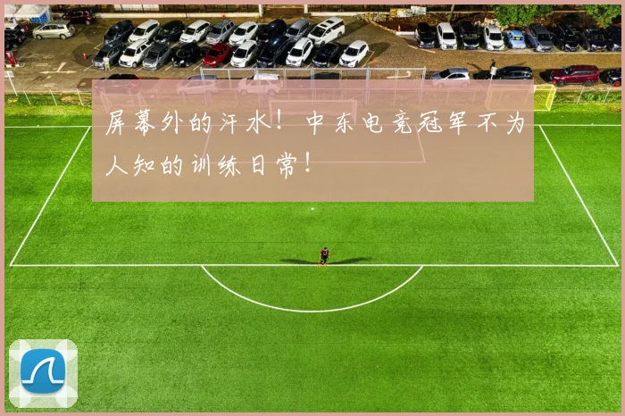 屏幕外的汗水！中东电竞冠军不为人知的训练日常！